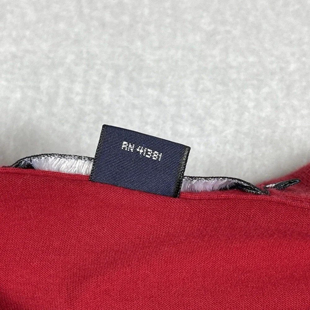 Polo Ralph Lauren Shirt Mens Large Red Vintage‎ Golf Tartan Crest Preppy Golfer